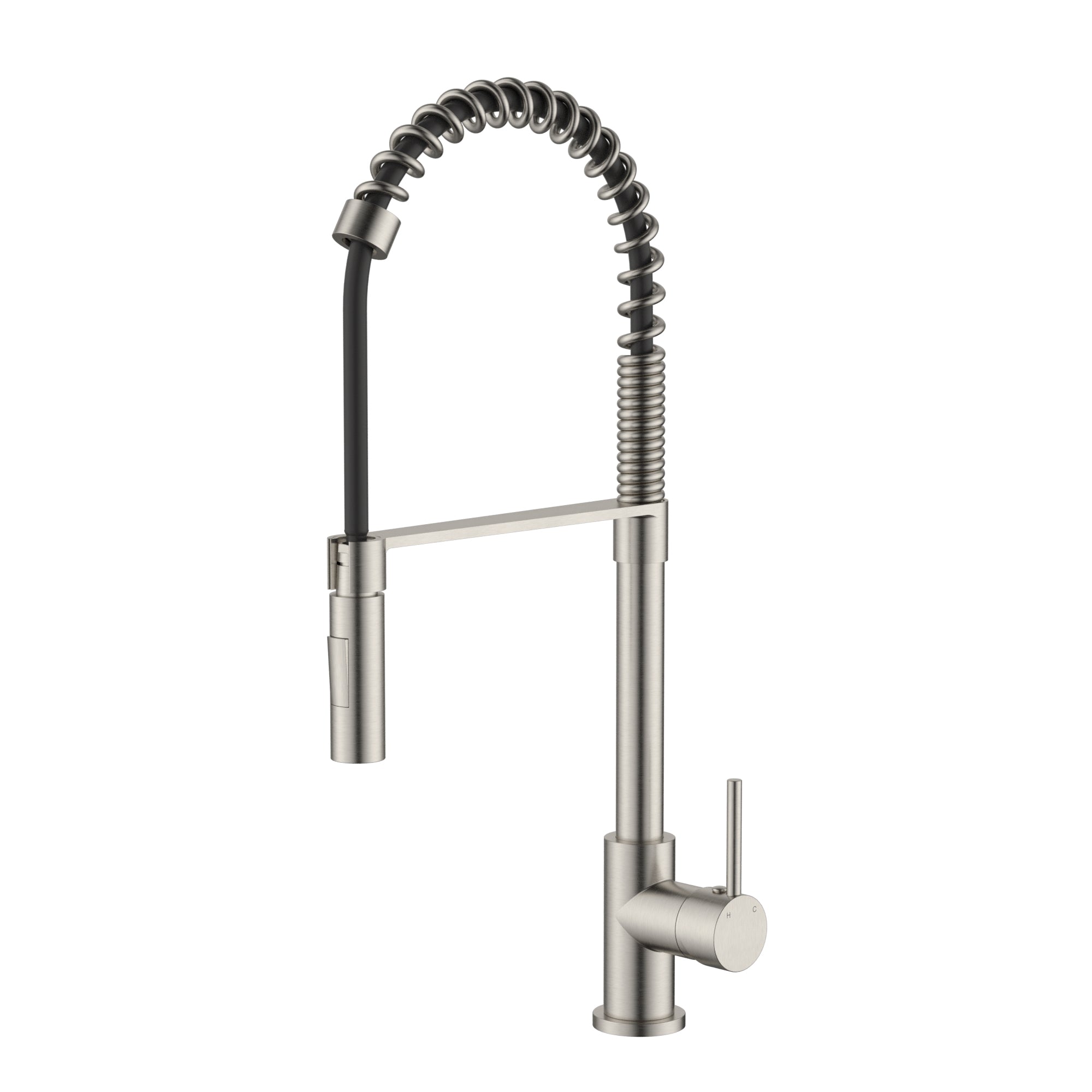 Modern National Kasper Spring Multi-Function Kitchen Mixer - Warm Brushed Nickel — KSP0058BN