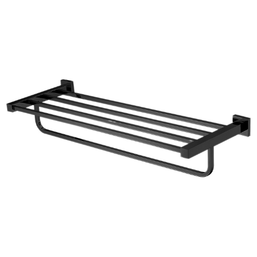 Modern National Lux Bathroom Shelf - Matte Black — LUX21BK