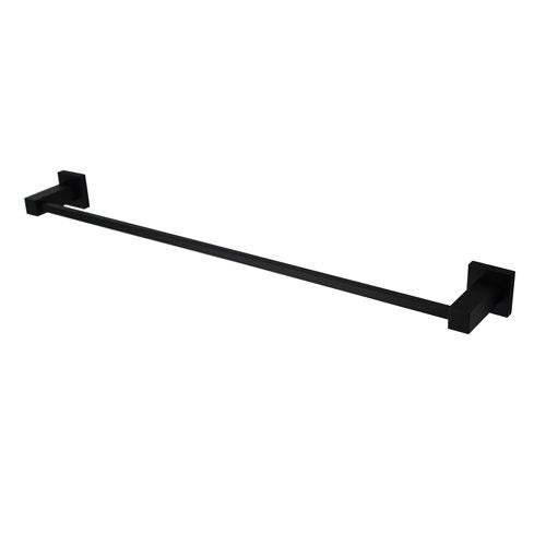 Modern National Lux 600mm Single Towel Rail - Matte Black — LUX24BK