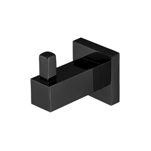 Modern National Lux Single Robe Hook - Matte Black — LUX53BK