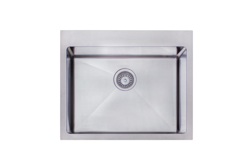 Modern National Single Bowl Stainless Steel Sink 49L - Stainless Steel — M-S205B