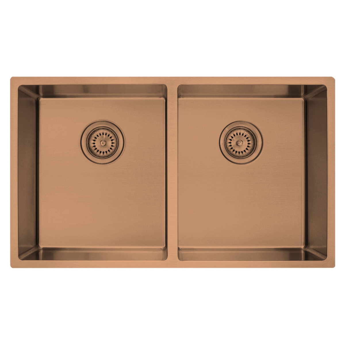 Modern National Coloured Double Bowl Sink 75L - Copper — M-S213CP
