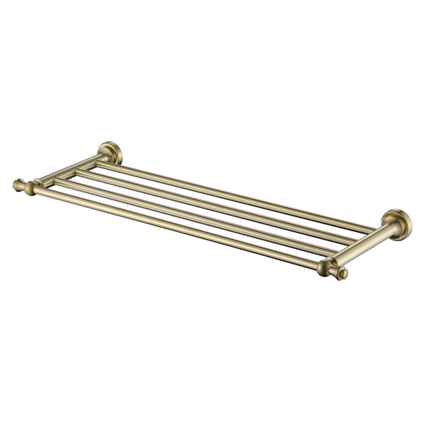 Modern National Medoc Bathroom Shelf - Brushed Gold (Brushed Bronze)