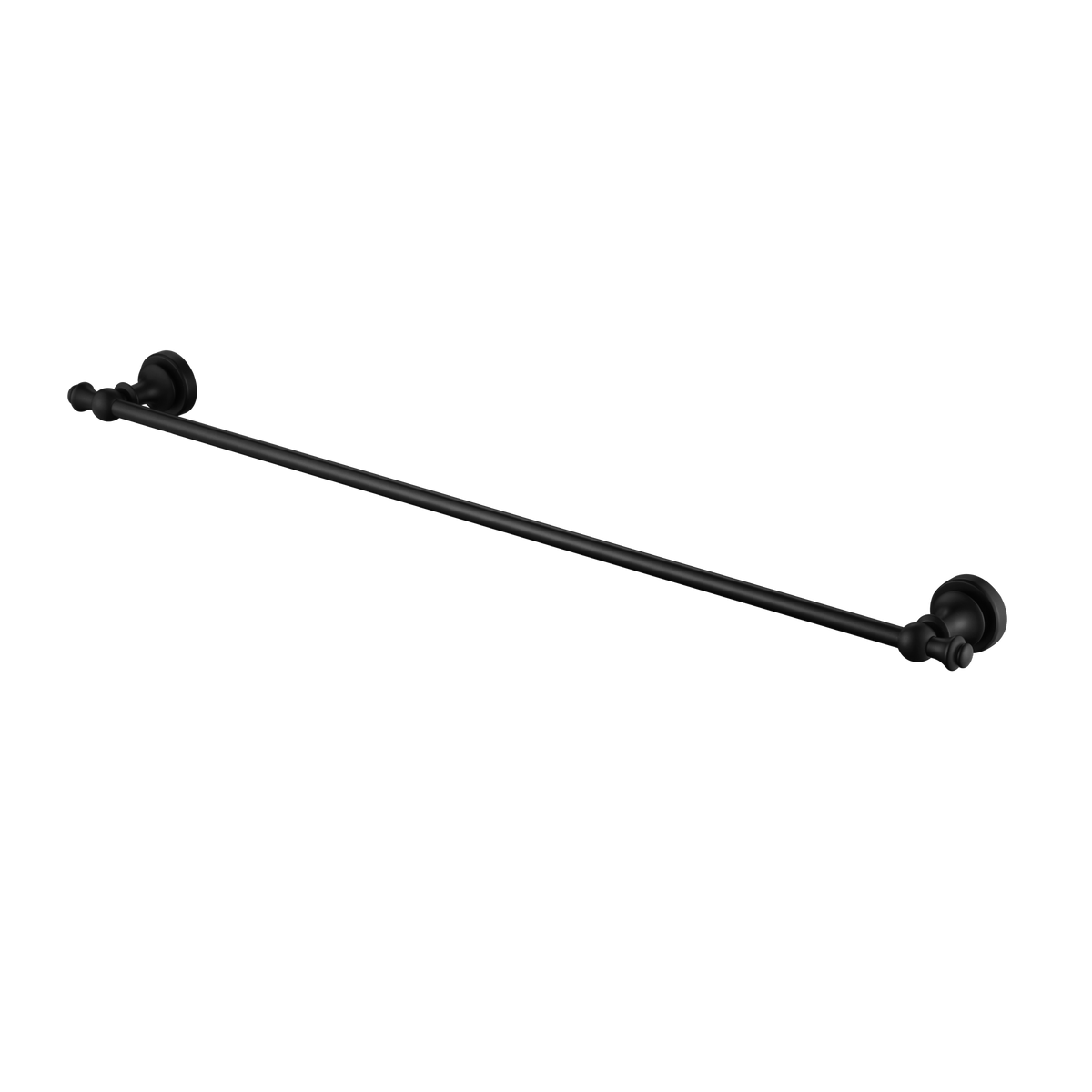 Modern National Medoc 750mm Single Towel Rail - Matte Black — MED36BK