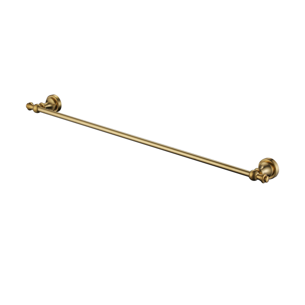 Modern National Medoc 750mm Single Towel Rail - PVD Brushed Gold (Brushed Bronze)