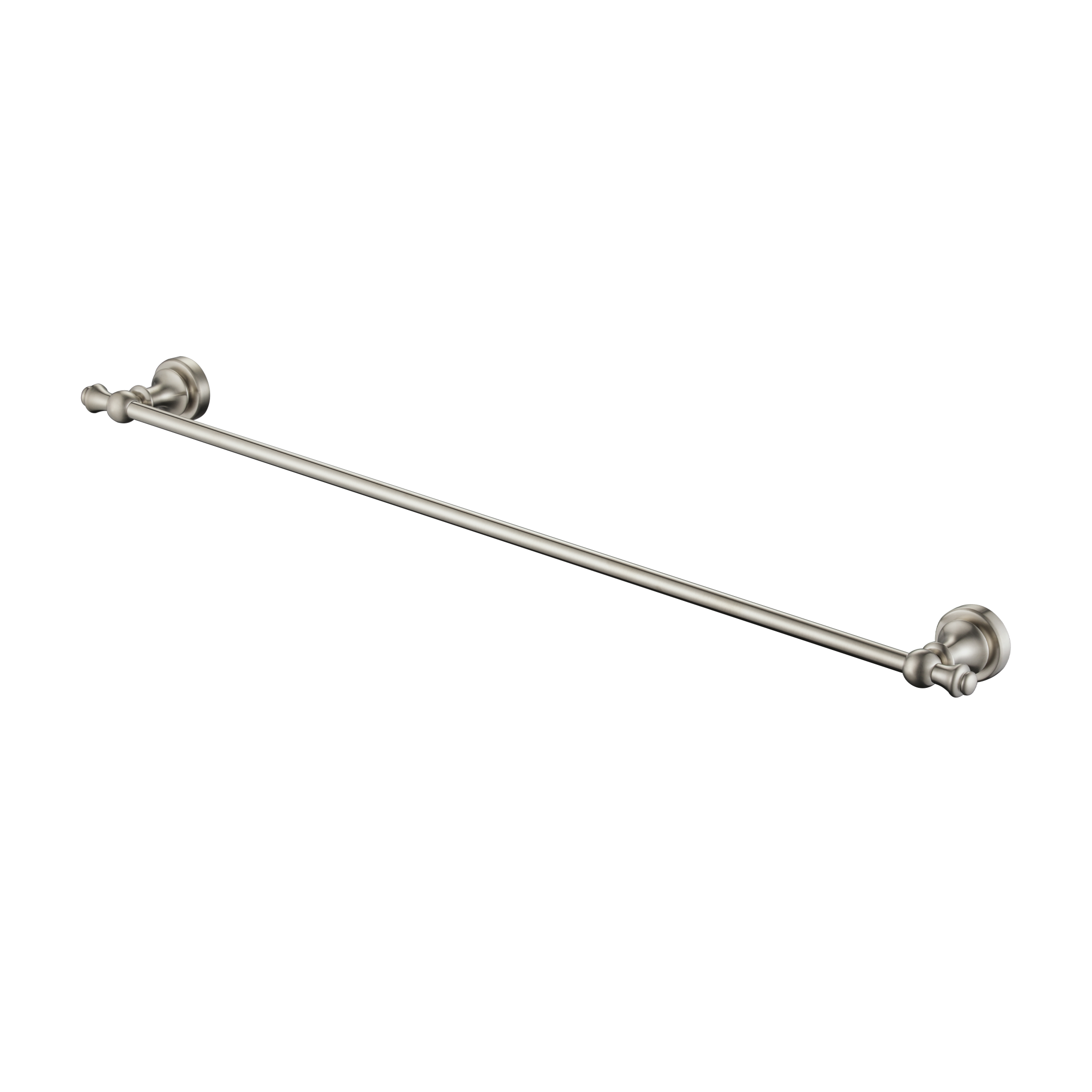 Modern National Medoc 750mm Single Towel Rail - Warm Brushed Nickel — MED36BN
