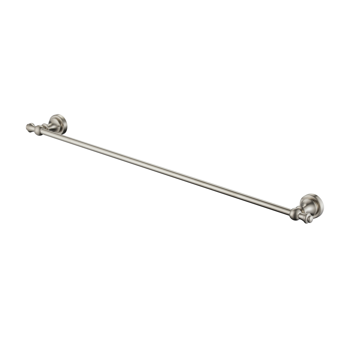 Modern National Medoc 750mm Single Towel Rail - Warm Brushed Nickel — MED36BN