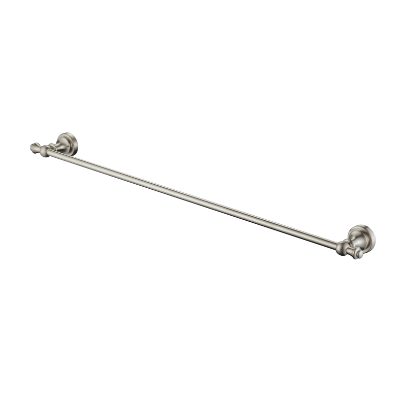 Modern National Medoc 750mm Single Towel Rail - Warm Brushed Nickel — MED36BN