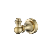 Modern National Medoc Single Robe Hook - PVD Brushed Gold (Brushed Bronze) — MED53BM