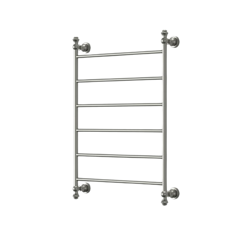 Modern National Medoc Federation Classic 6 Bar Heated Towel Rail - Warm Brushed Nickel