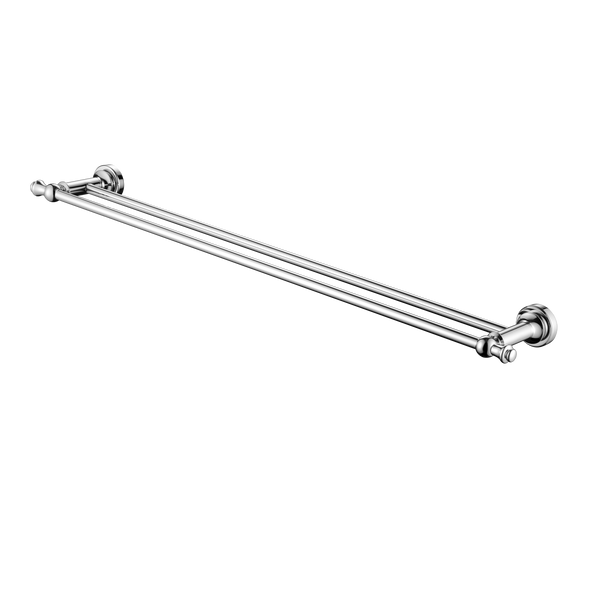 Modern National Medoc 750mm Double Towel Rail - Chrome