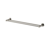 Modern National Mirage 600mm Double Towel Rail - Warm Brushed Nickel — MIR48BN