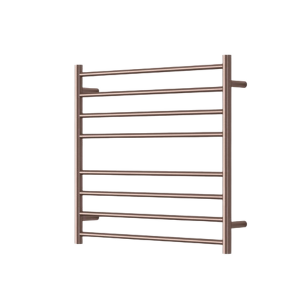 Modern National Mirage 8 Bar Wide Heated Towel Rail - Dusk