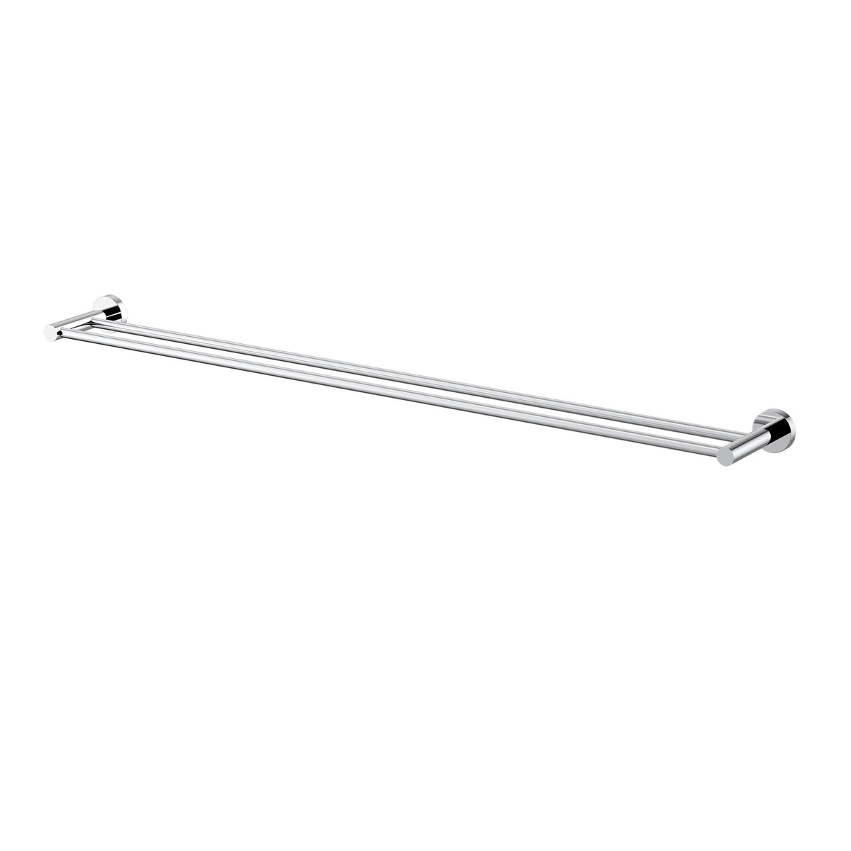 Modern National Mirage 900mm Double Towel Rail - Chrome — MIR80
