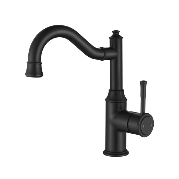 Modern National Montpellier High Rise Basin Mixer - Matte Black
