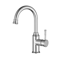 Modern National Montpellier High Rise Goose Neck Basin Mixer - Chrome — MON002