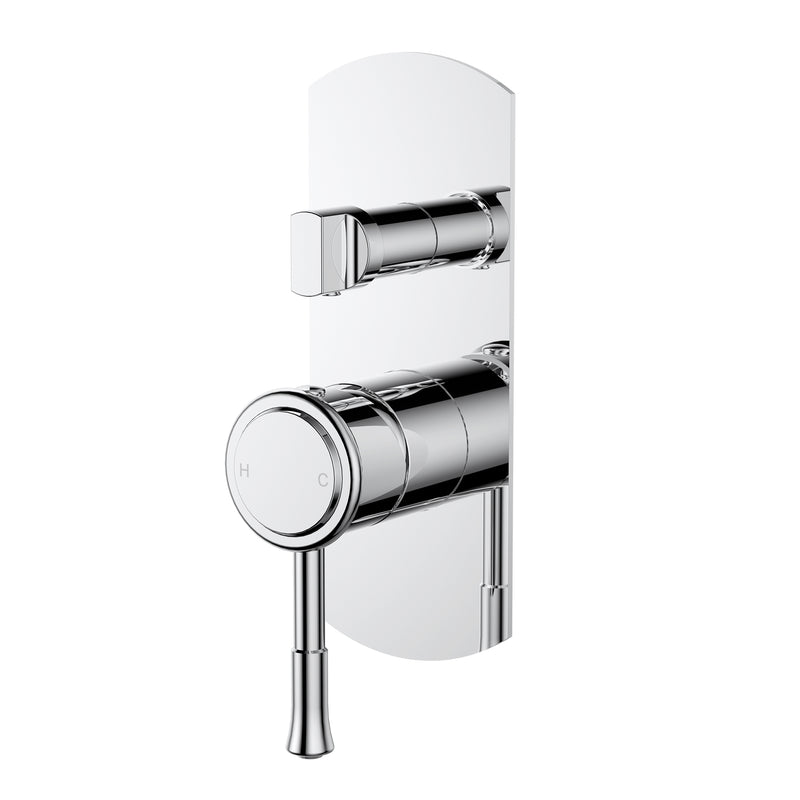 Modern National Montpellier Shower Diverter Mixer - Chrome — MON009