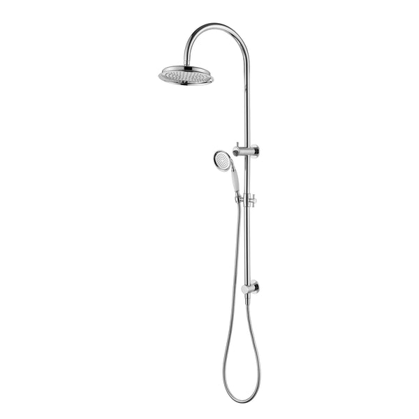 Modern National Montpellier Traditional Multifunction Shower Rail 2-in-1 - Chrome