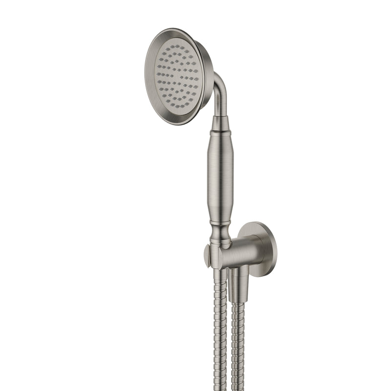 Modern National Montpellier Hand Shower on Bracket - Warm Brushed Nickel — MON081BN