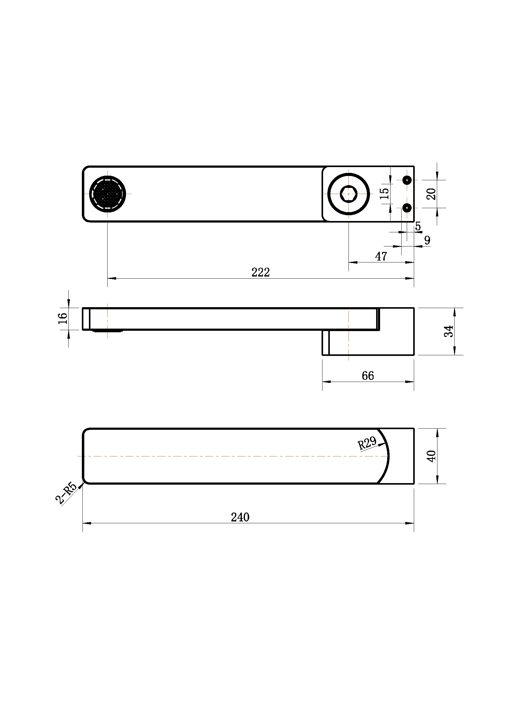 Modern National Ardmore Swivel Bath Spout — measurement drawing (ADM011-Line-Drawing.png)