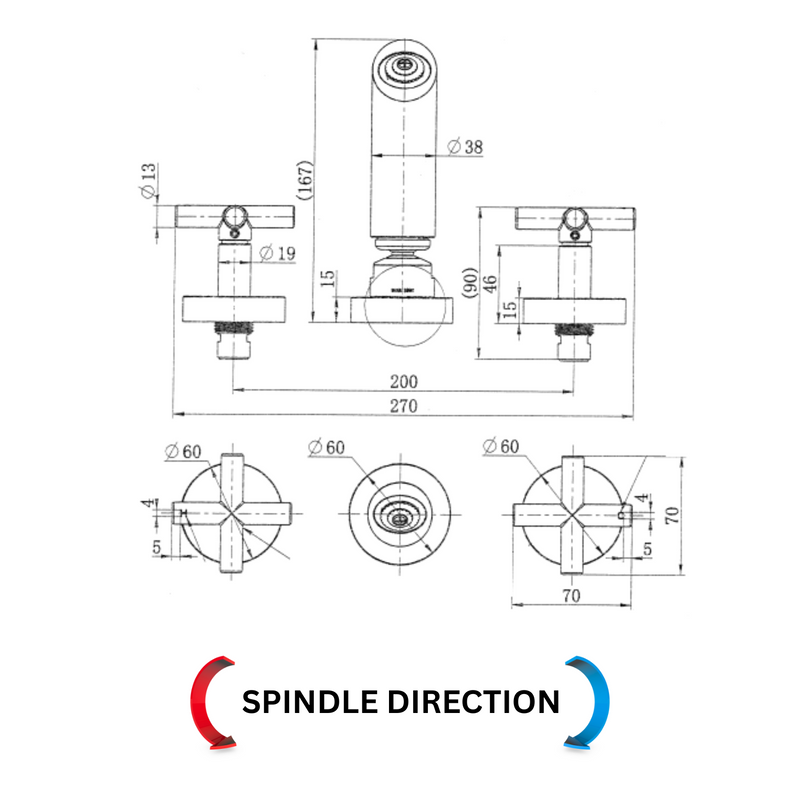Modern National Ryker Shower Set 1/4 Turn — measurement drawing (RYK008-Line-Drawing-Spindle-Direction-1.png)