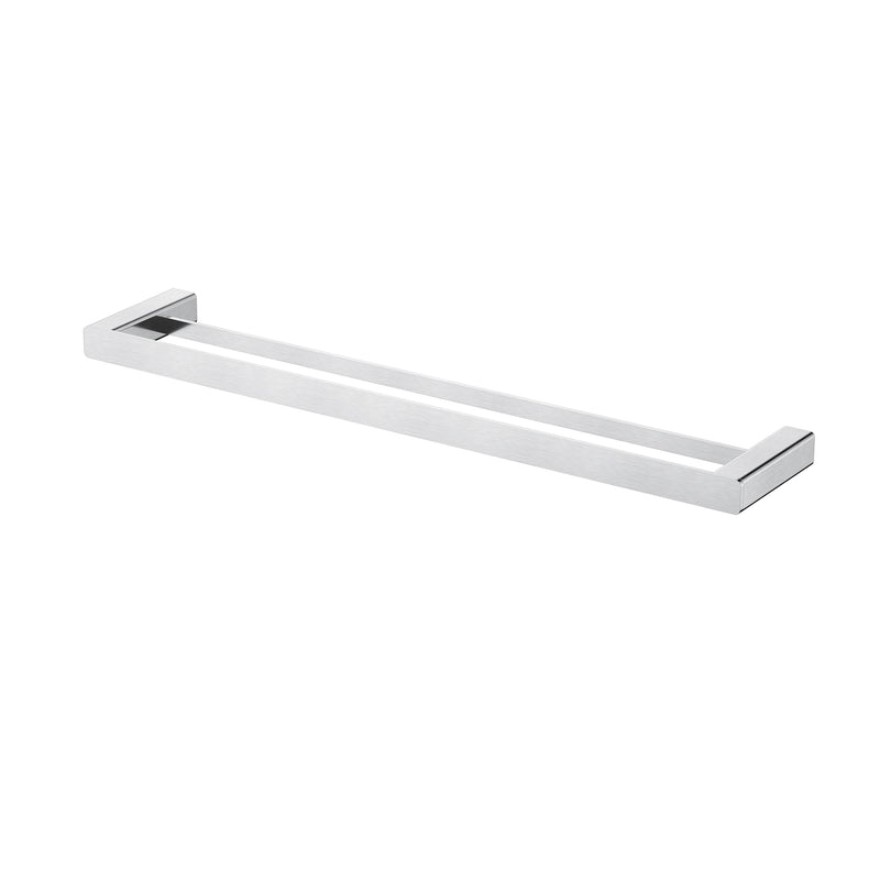 Modern National Nova 600mm Double Towel Rail - Brushed Chrome — NVA48BC