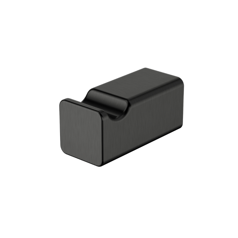 Modern National Nova Single Robe Hook - Matte Black — NVA53BK