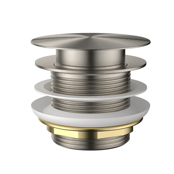 Modern National Pop-Up Waste 40mm For Bath - Warm Brushed Nickel