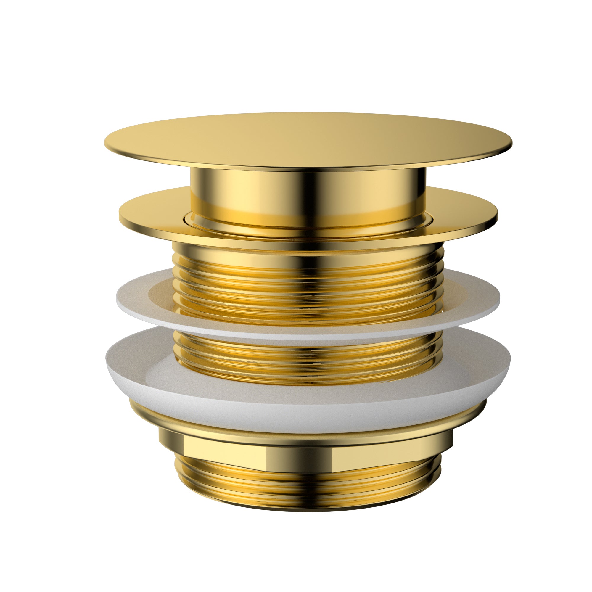 Modern National Pop-Up Waste 40mm For Bath - Polished Gold (Polished Brass) — P40BATHPB