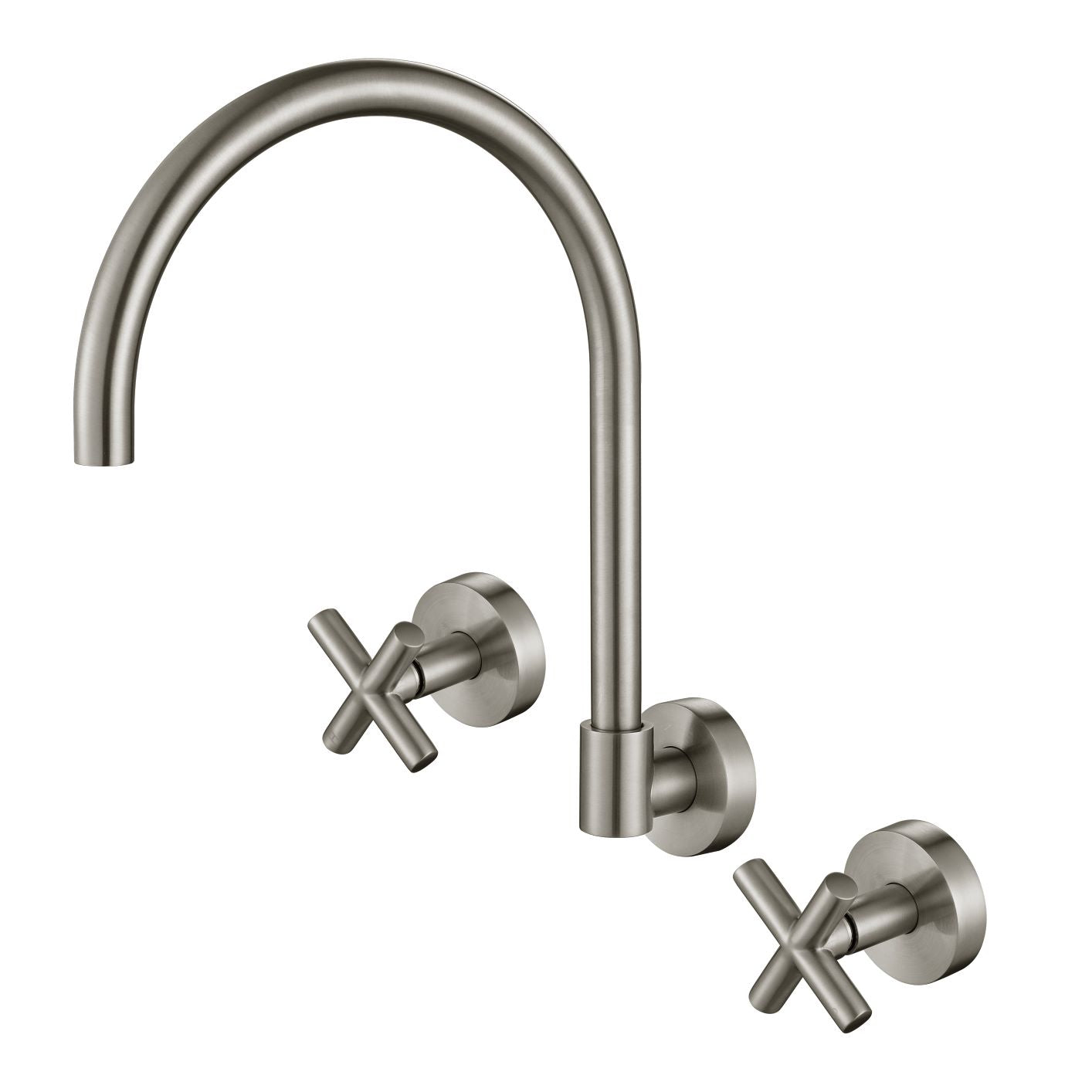 Modern National Ryker Wall Sink Set 1/4 Turn - Warm Brushed Nickel — RYK007BN