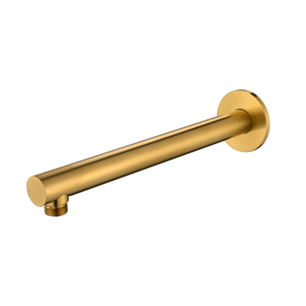 Modern National Round Shower Arm - Polished Gold (Polished Brass) — SAR016PB