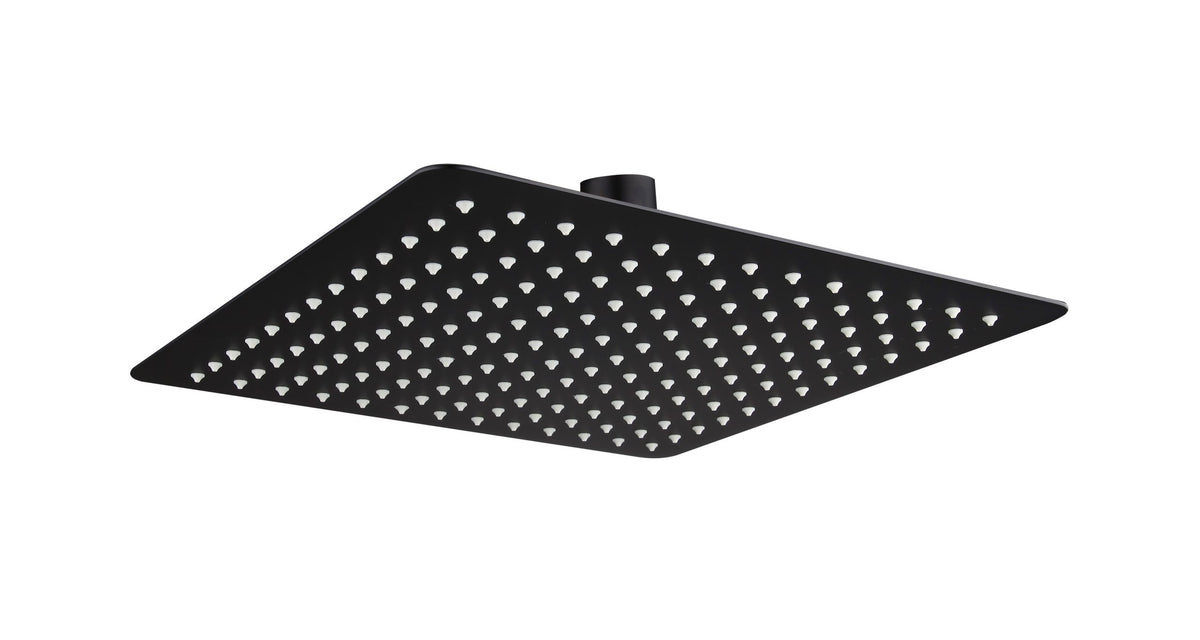 Modern National 300mm Stainless Steel Square Shower Head - Matte Black — SSS300BK