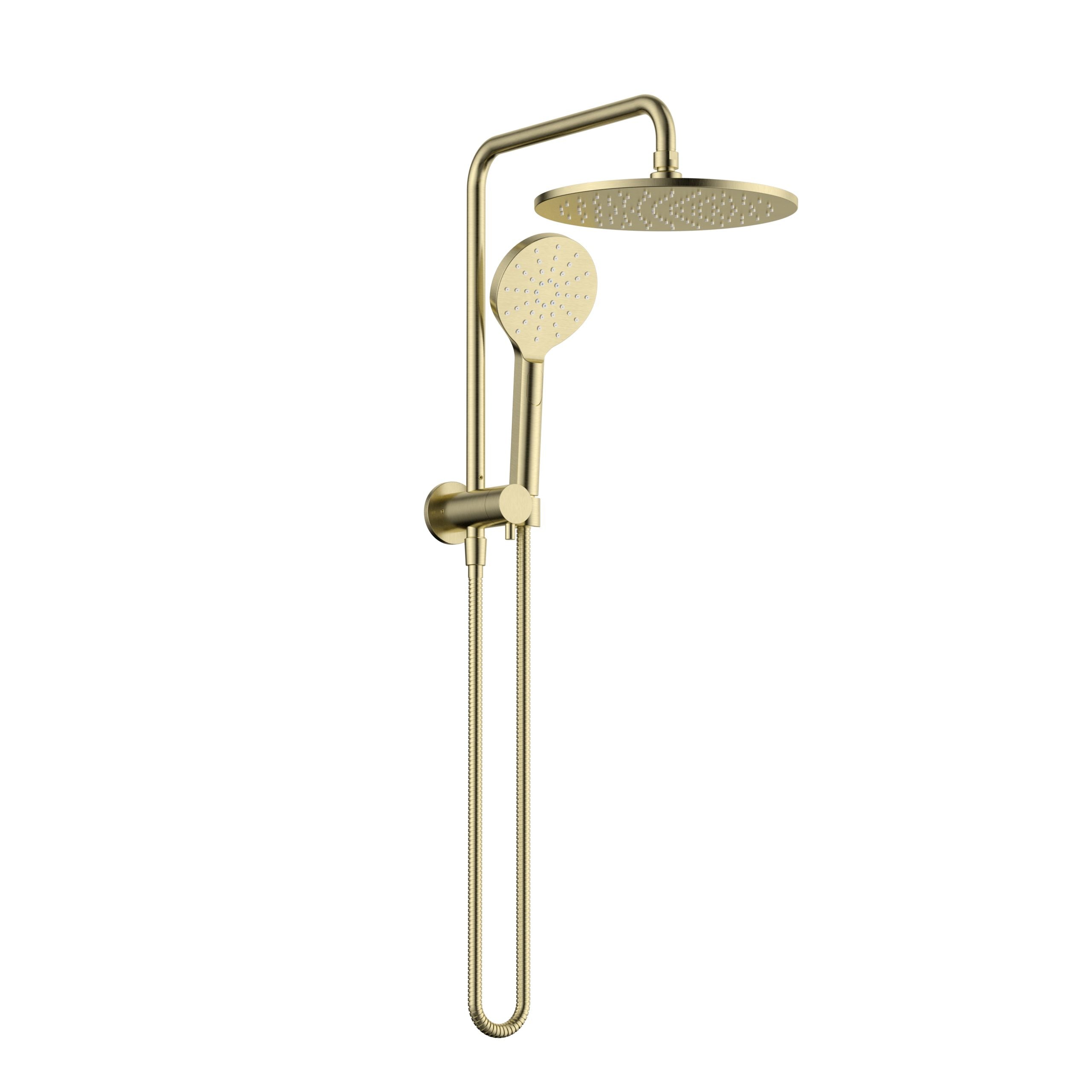 Modern National Star Compact Half 2-in-1 Shower Column Set - Brushed Gold (Brushed Bronze) — STR013-CBM