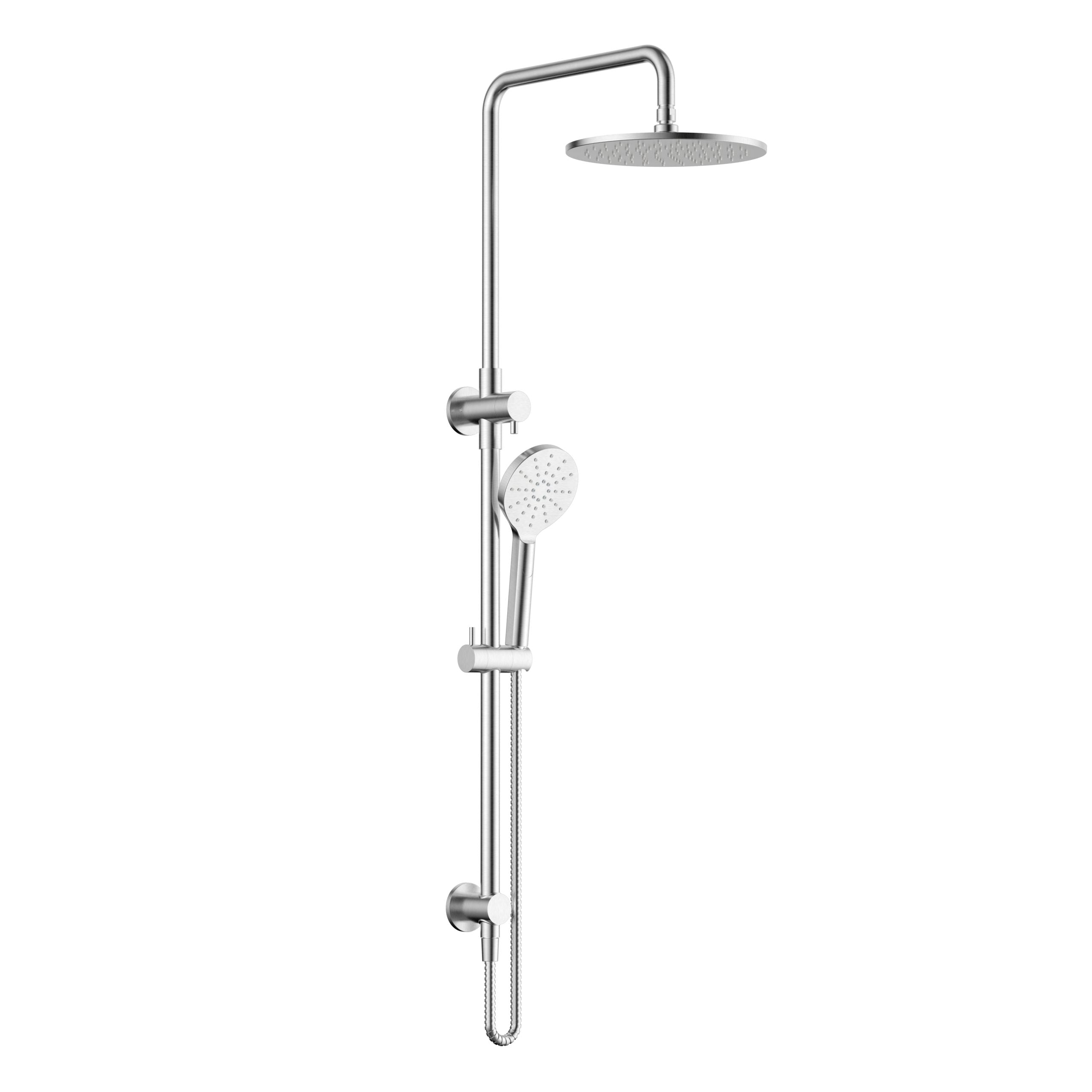 Modern National Star Luxury 2-in-1 Shower Column Set - Brushed Chrome — STR013-LBC