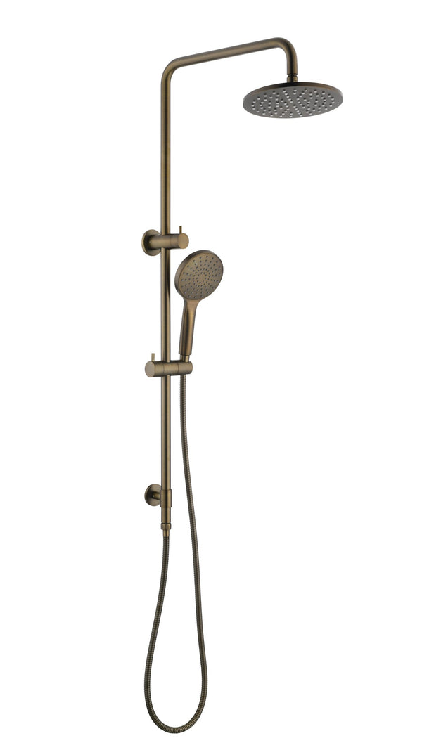 Modern National Star Mini 2-in-1 Multifunction Twin Shower - Antique Brass