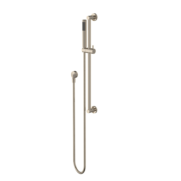 Modern National Star Shower On Rail - Warm Brushed Nickel — STR014BN
