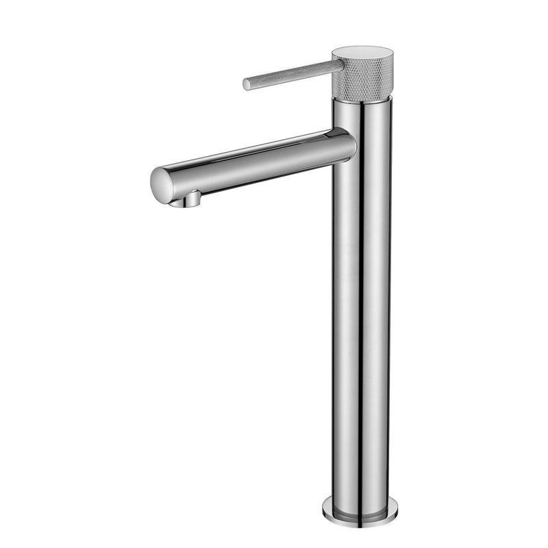 Modern National Star Mini Tall Basin Mixer with Knurled Handle - Chrome — STRM002+STRM001-H2