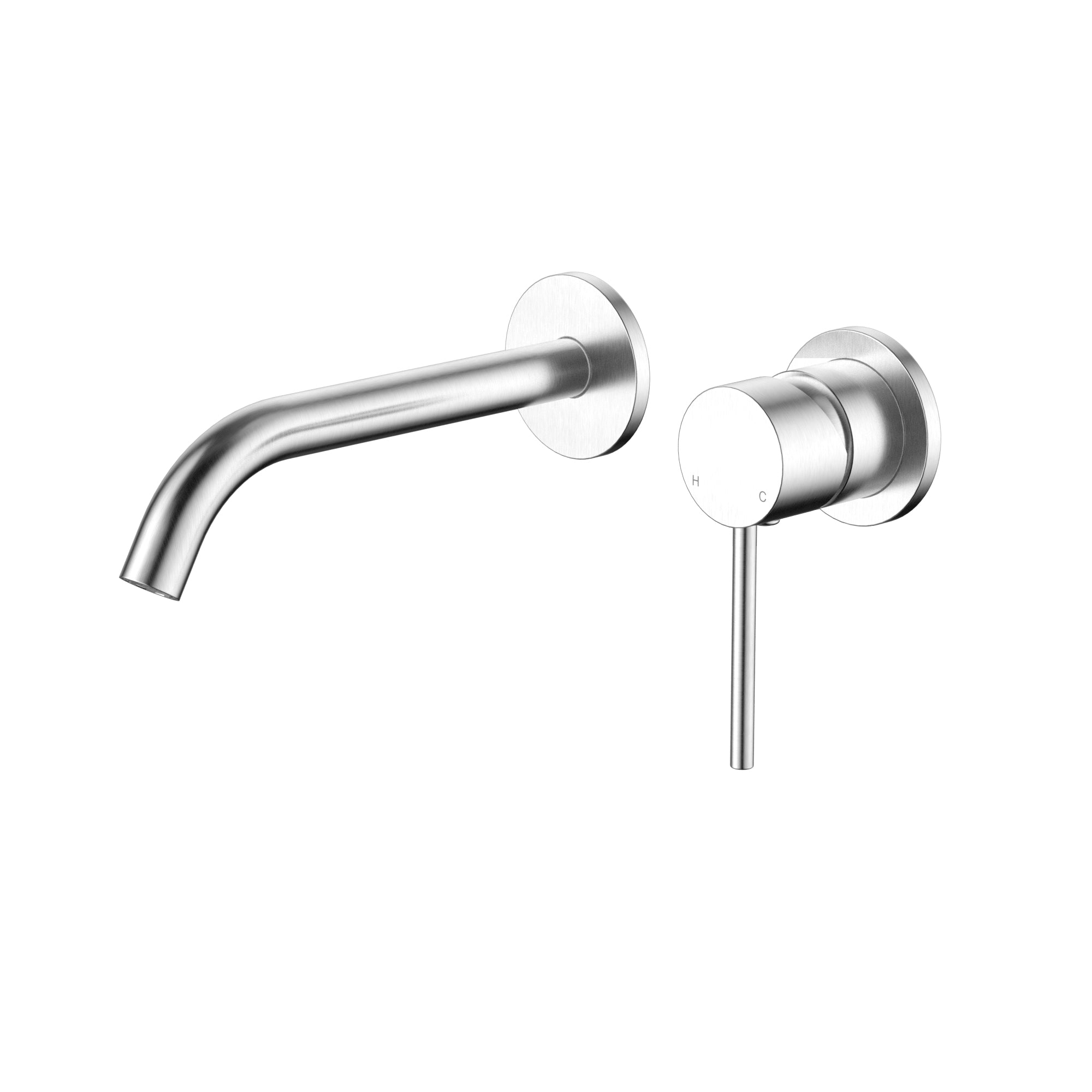 Modern National Star Mini Wall Combination Small Backplate - Brushed Chrome — STRM007-1BC