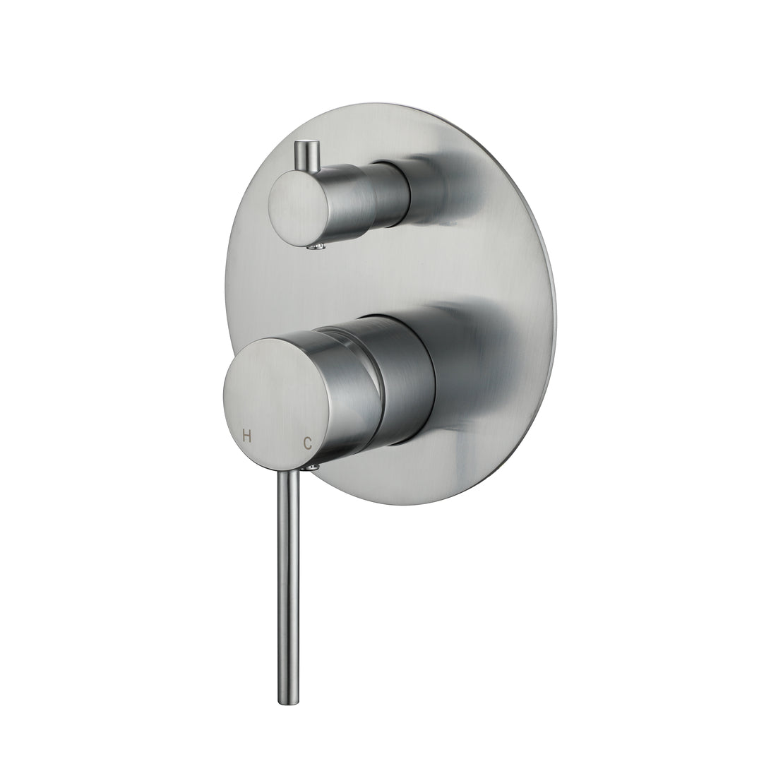 Modern National Star Mini Shower Diverter Mixer - Brushed Chrome — STRM009BC