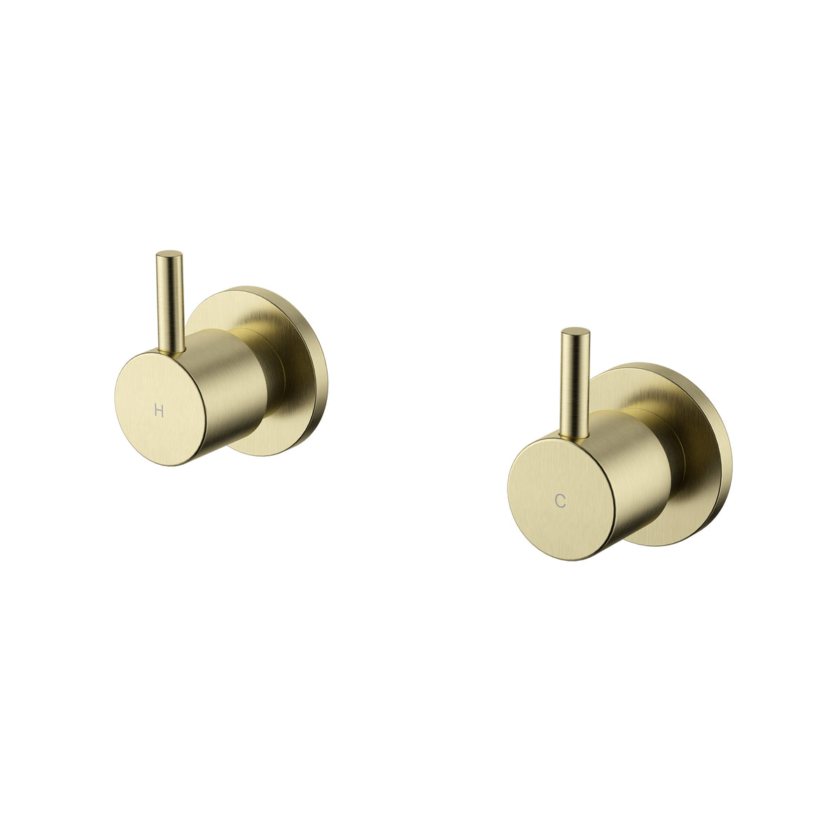 Modern National Star Mini Wall Top Assemblies - Brushed Gold (Brushed Bronze) — STRM017BM