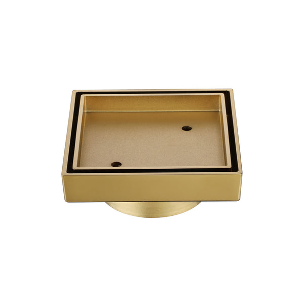 Modern National Tile Insert 75mm - Polished Gold (Polished Brass)