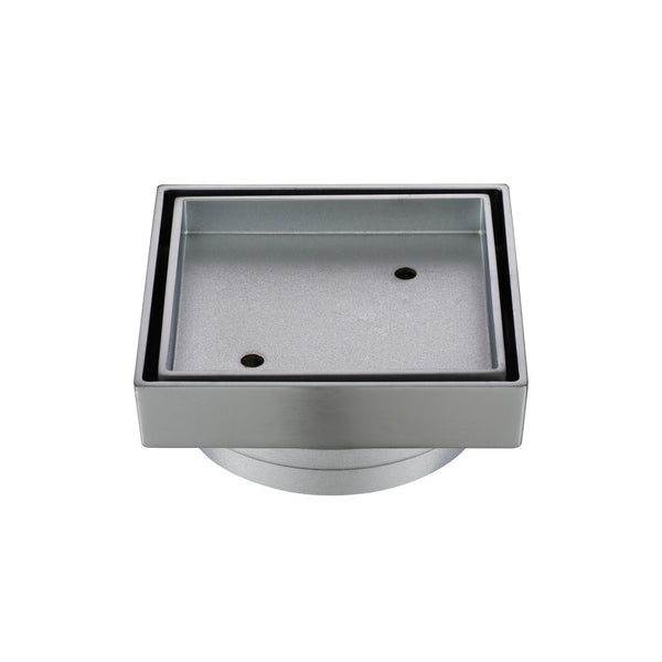 Modern National Tile Insert 95mm - Brushed Chrome