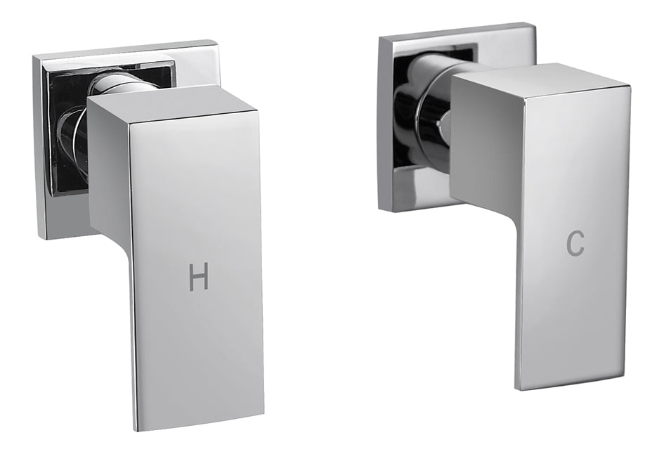 Modern National Square Wall Top Assemblies Quarter Turn - Chrome — WTS017-4