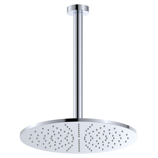 Fienza Empire Slim Ceiling Shower Head and Arm Set 303mm Head, 300mm Arm - Chrome