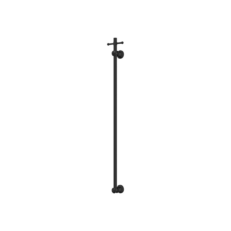 Lillian Vertical Heated Towel Rail, 93 x 1000mm, Matte Black