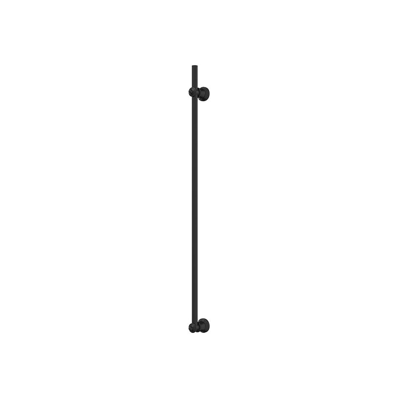 Lillian Vertical Heated Towel Rail, 93 x 1000mm, Matte Black - product view 4