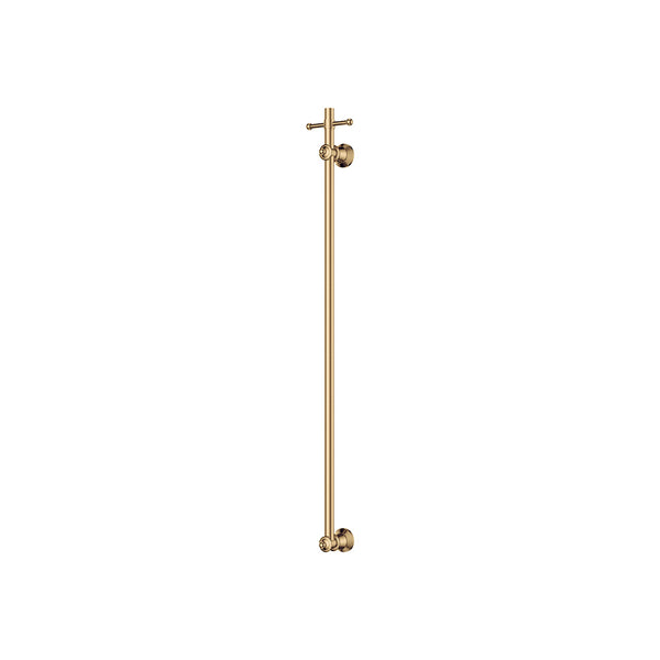 Fienza Lillian Vertical Heated Towel Rail, 93 x 1000mm - Brushed Gold (Urban Brass)