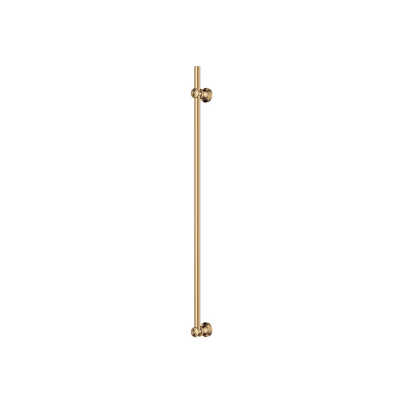 Lillian Vertical Heated Towel Rail, 93 x 1000mm, Urban Brass - product view 4