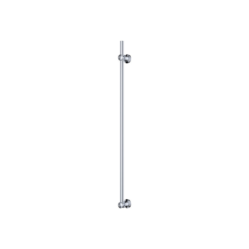 Lillian Vertical Heated Towel Rail, 93 x 1000mm, Chrome - product view 4