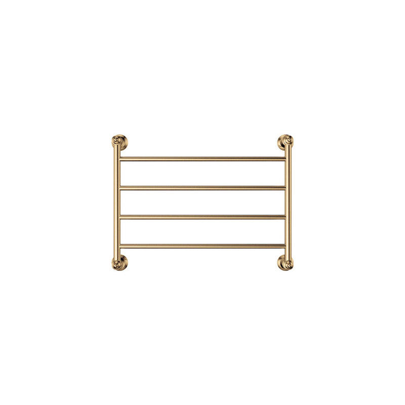 Lillian Heated Towel Rail, 600 x 450mm, Urban Brass - product view 2